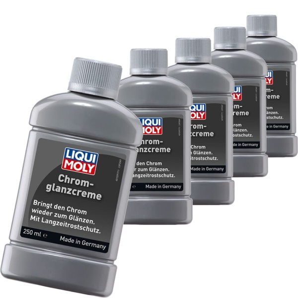 Set 5 Buc Liqui Moly Solutie Lustruit Elemente Crom 250ML 1529